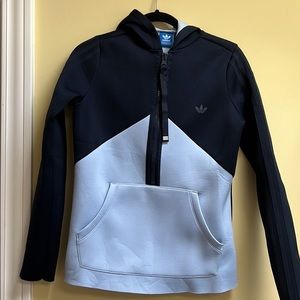 Adidas neoprene half zip pullover sweatshirt